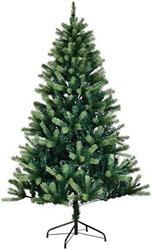 7FT Artificial Christmas Tree With Durable Solid Metal Leg Full Tree 1010 Tips Indoor Outdoor Home Holiday Season Decoration Fresh Look Festive Atmosphere Easy To Set Up And Storage Foldable Branches