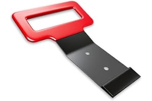QMARK Window Belt Molding Remover Tool, Black Powder-Coated Metal with Red Soft Grip Handle, Universal Fit
