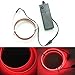 lychee®3 Ft 1M 1M Neon Glowing Strobing Electroluminescent Robbin El Tape Belt EL Wire Rope with Battery Pack for Cosplay Decoration Bruning Festival (3Ft, Red)