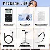 COVVY AM FM Pocket Radio Portable Digital Tuning Mini with Rechargeable Battery view 8