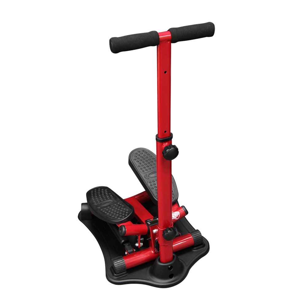 【公式】Shop Japan(ショップジャパン) 健康ステッパー ナイスデイ プレミアム レッド(負荷調整・カウンター付き)専用ハンドル付 省スペース 自宅で有酸素運動 踏み台 運動 室内 座ったまま エクササイズマシン 足踏み トレーニング ナイスデー 雨の日でもウォーキング 座ったまま運動 愛され続けて10年のロングセラーシリーズ商品画像