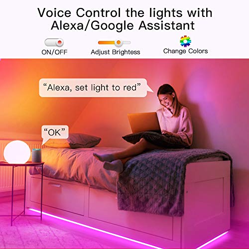 TREATLIFE Smart Led Strip Lights, 16.4ft Color Changing WiFi RGB Led Lights TV Backlight, Compatible with Alexa, Google… - Image 2