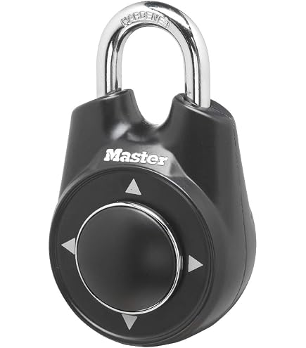Master Lock Resettable Combo Lock Speed Dial Asst Colors Red Black