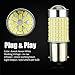 JDM ASTAR Bright White 144-EX Chipsets 1156 1141 1073 7506 LED Bulbs with Projector For Backup Reverse Lights