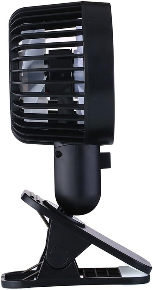 ZHANGRONG- Mini USB Clip And Desk Personal Fan Quiet Operation Desk Fans Mini Fan Table Fan 2 Speed Portable Cooling Fan USB Powere By NetBook, Computer , Power Bank, And PC, 360° Up And Down ,for Home Office ( Color : Black )