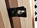 Automatic Lockable Post Mount Latch for Wood Gates and Doors Black