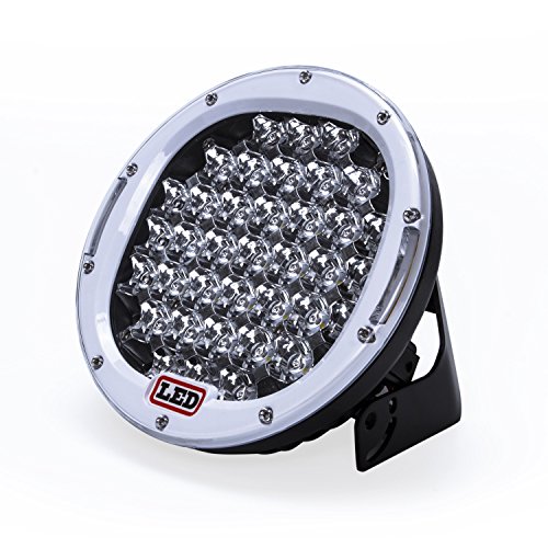 Autvivid 1PC 185W 8.85″ Spot LED Work Light Headlamp Off Road Fog Light Driving Lamp Roof Bar Bumper Led Work Light for ATV Jeep Car SUV Cherokee Chevrolet Land Rover Wrangler Pickup Boat (White)