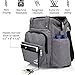 Baby Diaper Bag Backpack for Women Men - Grey Diaper Bag Set for Toddler Girls Boys - Small Diaper Bag Organizer for Kids Newborn or Infant - Travel Nappy Bag for Dad and Mom - Best Polyester Cloth