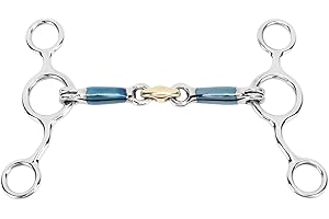 MOUMOUTEN Professional Stainless Steel Horse Mouth Bit, Durable Snaffle Bit for Equestrian Training and Control
