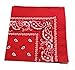 combocube 12 Pack(one dozen) Multi-Purpose novelty Red Cotton Paisley Cowboy Bandanas Headband for Men,Women and kids