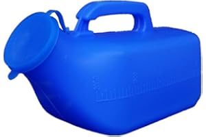 Urinals for Men 2000ml Bottles with Glow Spill Proof Screw Cap Lid Portable Male