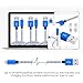 iPhone Charger, AILANSI iPhone Charging Cable,Apple 8 Pin USB Lightning to USB Cable Cord for iPhone 7 7 Plus 6 6S 6 Plus 5S SE iPod iPad Mini Air Pro and More (3PCS New Blue&White)