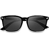 OPTOFENDY Reader Sunglasses for Women Men, Full Lens Outdoor Reading Sunglasses with Spring Hinge, UV400 Protection