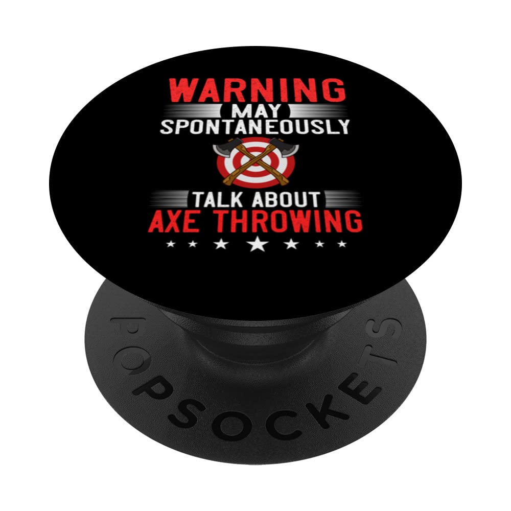Axe Throwing Target Game Board Funny Throwet Hatchet PopSockets Swappable PopGrip