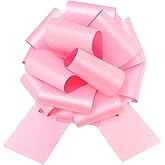 12" Large Pink Bow,1pcs Glitter Big Gift Bow Big Bow for Bike Bow for Present Bow for Large appliances,Bikes,Table Decorations and Party Events Decoration (Pink)