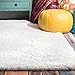 nuLOOM Gynel Contemporary Shag Area Rug, 8x10, Snow White