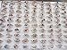 AIHIQI Fashion Wholesale Lots 100pcs Colorful Rhinestone Ring for Women Girl Gift