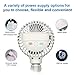 Mini Handheld Stroller Fan,Small Personal Portable Table Fan with USB Rechargeable Battery Operated Cooling Adjustable Electric Desk Fan for Travel Office Room Outdoor Household (White)