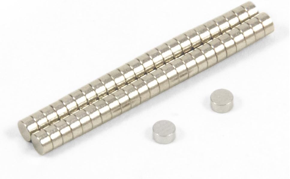 N35 Neodymium Magnet for Arts Crafts, Model Making, DIY, Hobbies, Science, Office and Home, 3mm dia x 1.5mm thick