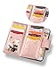 iPhone 8 Case, iPhone 7 Wallet Case, FLYEE 9 Card Slot PU Leather Magnetic Protective Cover with Mirror and Detachable Wrist Strap for iPhone7 iPhone8 4.7 Inch Rose Gold