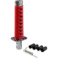 RYANSTAR Gear Shift Knob Sword Shift Knobs Katana Samural Shift Gear Lever Universal Fit for Manual Cars Most Automatic Cars with 4 Adapters Red + Black