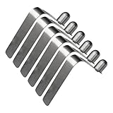 MonkeyJack Pack 6 Durable Strong Single Button Snap Clips 8mm - Kayak Paddle Spring Clip - Tent Pole - Awning Accessories