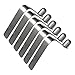 MonkeyJack Pack 6 Durable Strong Single Button Snap Clips 8mm - Kayak Paddle Spring Clip - Tent Pole - Awning Accessories