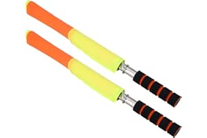 Assistant Referee Flags 2PCS Referee Linesman Flag with Storage Bag for Sports Match Soccer Football Hockey Training