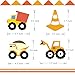 Construction Birthday Banner | Bday Sign Bunting Garland | Truck Excavator Party Decoration for Boy