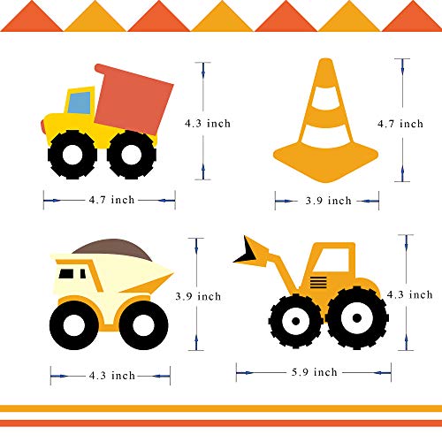 4 Construction+Birthday+Bunting+Excavator+Decoration