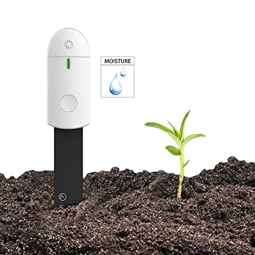 Elekin Soil Moisture Meter Instant Detection, Soil Test Kits Hygrometer Soil Water Monitor for Garden, Flowers Plants Indoor(White)