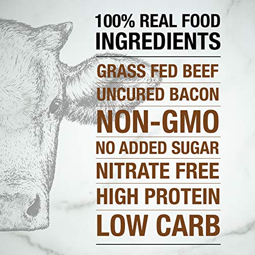 DNX Bar Grass Fed Beef & Uncured Bacon Jalapeno (12 Pack) High Protein