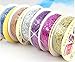 SDBING 3 Roll Washi Glitter Tape Masking DIY Scrapbooking Lace Tape Sticker