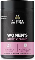 Ancient Nutrition Methylated Multivitamin for Women | Vitamin D, C, Methylated B12, Zinc, Magnesium, Supports Healthy Immune 