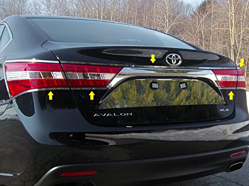 AVALON 2013-2018 TOYOTA (5 Pc: Stainless Steel Taillight Ring Accent Trim, 4-door) TR13165:QAA