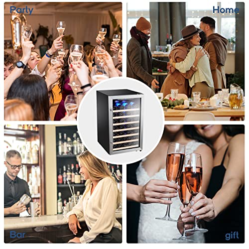 Kalamera 50 Bottle Compressor Wine Refrigerator Single Zone With Touch