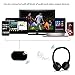 Wireless TV Headphones [No Latency], Jelly Comb Wireless RF Stereo [Rechargeable] Headphones Headset Earphone with 3.5mm Audio-out Jack for TV, Cell Phone, Laptop, Upgraded Auto Scan and Auto Sleep