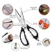 Kitchen Scissors - Come Apart Stainless Steel Blades with Soft Grip Handle + Magnetic Storage Case - Durable Multifunction Shear for Cutting Meat, Vegetables, Fruits or Opening Bottles