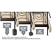 Richards Homewares 98041000 Espresso Wood Bed Lifters (Set of 4) Fits 2.75 x 2.75 Bed Feet