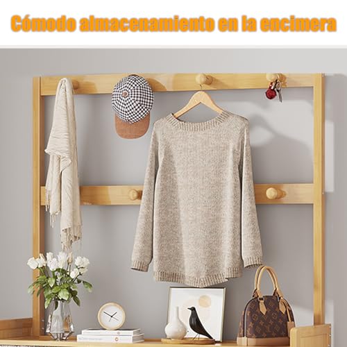 AMZYYDS Perchero Zapatero 5 Capas Organizador de Zapatos y Ropa,zapatera | perchero zapatero 5 capas,zapatera percheros,perchero para zapatosTamaño170x70x25cm organizador percheros de entrada