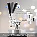 NutriChef Pressurized Growler Tap System - Stainless Steel Mini Keg Dispenser Portable Kegerator Kit - Co2 Pressure Regulator Keeps Carbonation for Craft Beer, Draft and Homebrew - (64oz)