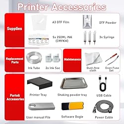 DSV DTF Printer A3 L1800 Transfer Printer Direct to