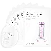 Wonjin Effect EDEL REJUVENATION MASK 1.05 fl Oz*10 pieces, Hydrating, Moisturizing, Skin Elasticity, Wrinkle Care, Hyaluronic Acid, Collagen, Centella Asiatica
