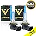 Voltage Automotive 9006 HB4 Bulb - Polarize White Upgrade For Low Beam High Beam Driving Fog Light (2 Pack)