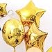 PartyWoo Star Balloons, 32 Pcs 18 Inch Gold Star Balloons Silver Balloons Round Balloons Mylar Balloons Foil Giant Balloon for Starry Night Decorations, Twinkle Twinkle Little Star Decorations
