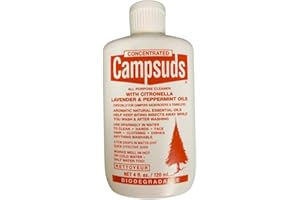 Sierra Dawn Campsuds with Citronella, Lavender, Peppermint Oil Deters Insects, Insect Deterrent, Outdoor Soap Biodegradable Environmentally Safe All Purpose Cleaner, Camping Hiking Backpacking Travel