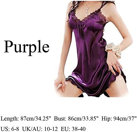 Boutiages Fashion Nightwear Underwear Sexy Sleepwear Dress Lace Robe Chemise Satin Silk Nightgown