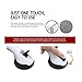 FChome Shower Wall Suction Cup Grab Bars,12 Inches Shower Handle Bar Offers Safe Grip with Strong Hold Suction Cup for Safety Grip Grab in Bathroom (White-Gray)