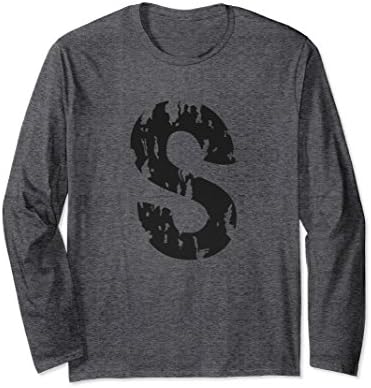 Unisex S Jughead's Distressed Long Sleeved T-Shirt Large Dark Heather