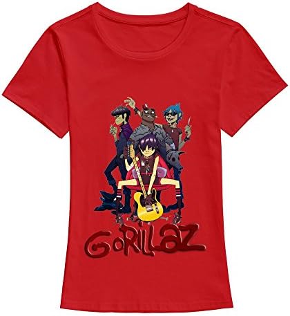 Gorillaz Customized Women's T Shirt Red XL By EAPIS